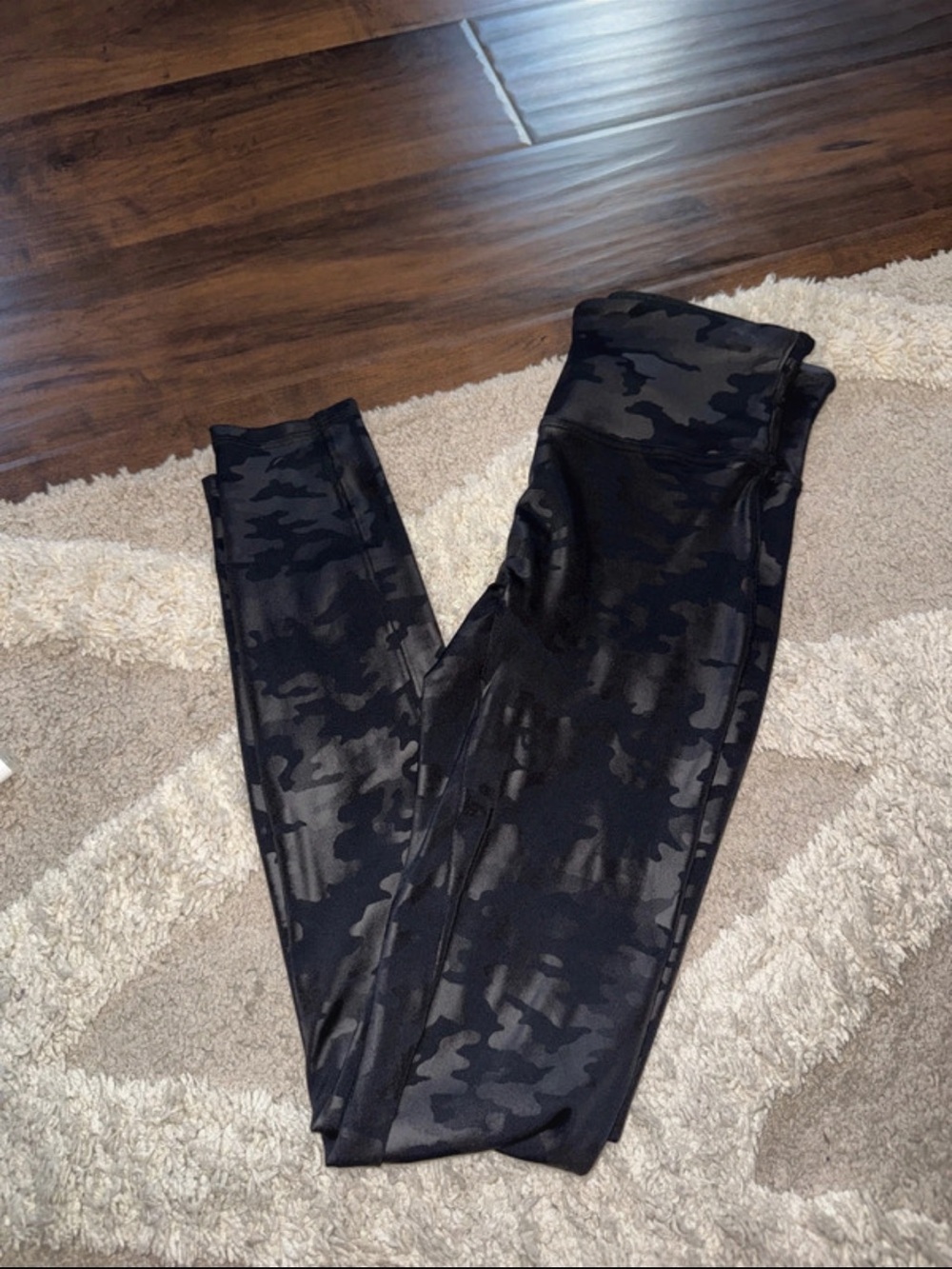 SPANX womens Black Camo Leggings